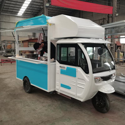 2022 Pedicab multifuncional personalizado de três rodas para vendas de fast food e bebidas