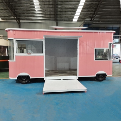 Vendas de mercadorias móveis e elétricas multifuncionais Boutique Shop Food Snack Truck Cart