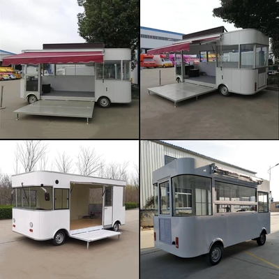 Vendas de mercadorias móveis e elétricas multifuncionais Boutique Shop Food Snack Truck Cart