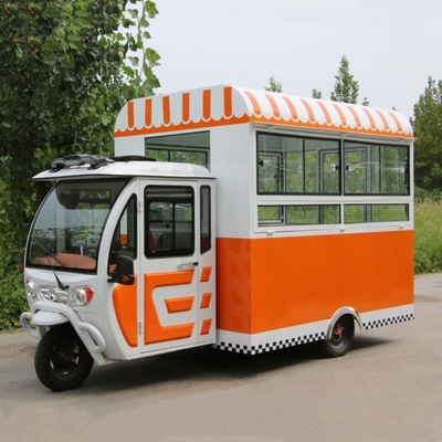 Outlet Multipurpose Mobile Electric Fast Food Snack Tricycle com capacidade de 1000 kg