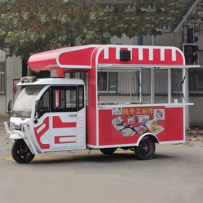 Outlet Multipurpose Mobile Electric Fast Food Snack Tricycle com capacidade de 1000 kg