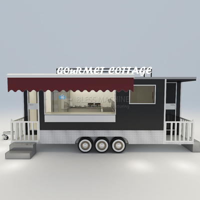 Casa móvel convenientemente equipada Cottage Food Snack Trailer Remolque com banheiro e cama