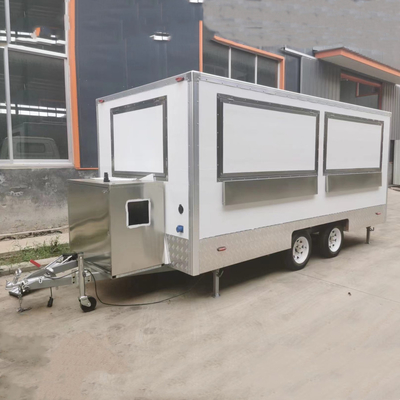 Casa móvel convenientemente equipada Cottage Food Snack Trailer Remolque com banheiro e cama