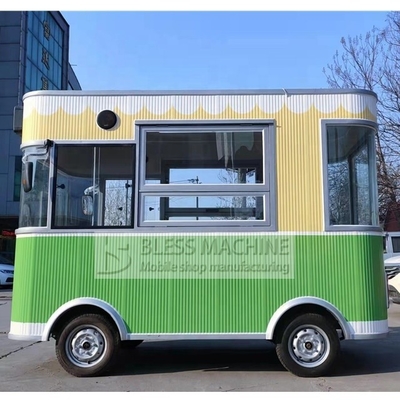 Máquinas de lanches ao ar livre Carrinho de comida elétrico com 2000W de potência e 220-480V de tensão