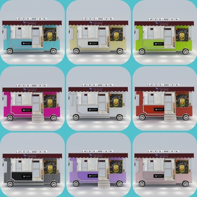 Recreação Equipamento de fast food Eletricidade Móvel Snack Bebidas Catering Van Truck Trailer Kiosk Carro