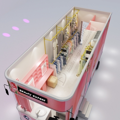 Outlet Electric Mobile T-show Roupa Calçado Saco Chapeuzinho Maquiagem Modelagem Van Truck Trailer