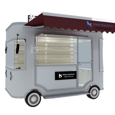 Loja Universal Elétrica Móvel de Mercadorias Van Truck Carrinho Trailer Aço Galvanizado