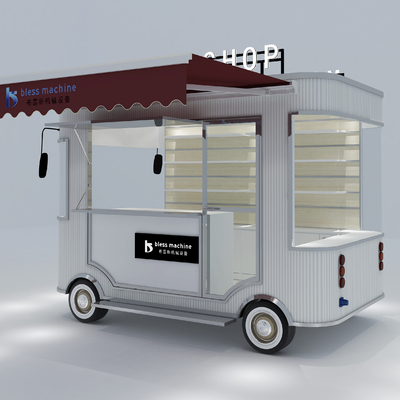 Loja Universal Elétrica Móvel de Mercadorias Van Truck Carrinho Trailer Aço Galvanizado