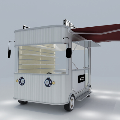 Loja Universal Elétrica Móvel de Mercadorias Van Truck Carrinho Trailer Aço Galvanizado