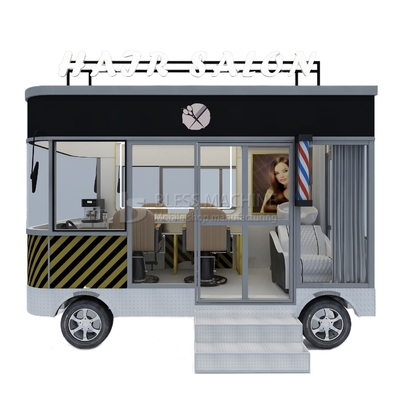 3.0kw Elétrico móvel de corte de cabelo salão barbeiro loja estilo design Perm Van Carrinho de reboque