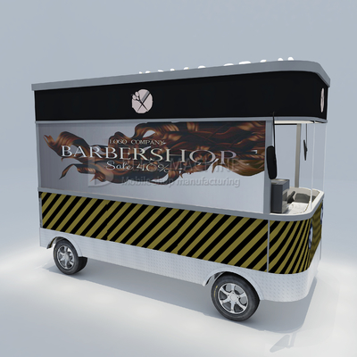 3.0kw Elétrico móvel de corte de cabelo salão barbeiro loja estilo design Perm Van Carrinho de reboque