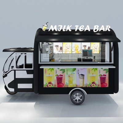 Milk Tea Bar Tricycle 2022 Triciclo elétrico para equipamento completo de máquinas no Outlet