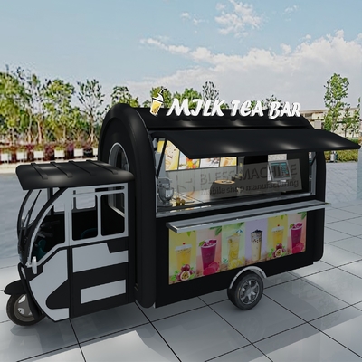 Milk Tea Bar Tricycle 2022 Triciclo elétrico para equipamento completo de máquinas no Outlet