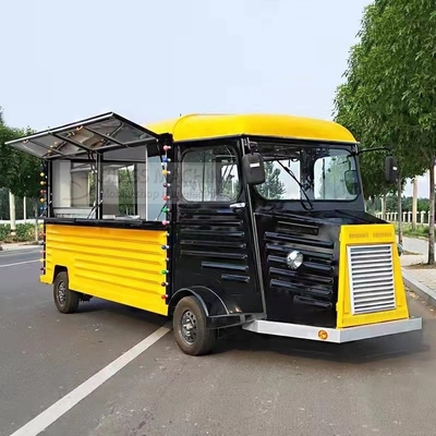 4 Rodas Elétricas Vans móveis para alimentação rápida multiuso Snack Catering Bebidas Café