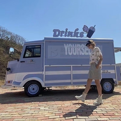 4 Rodas Elétricas Vans móveis para alimentação rápida multiuso Snack Catering Bebidas Café