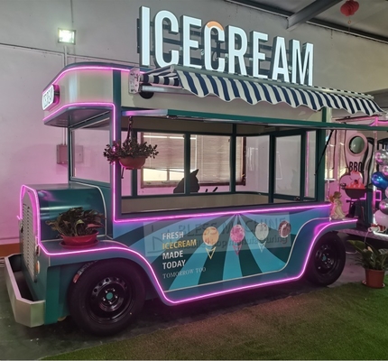 Customizado 2022 Sorvete Multifuntcional Bebida Fria Café Leite Chá Trailer Van