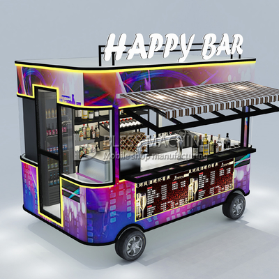 2022 Electric Mobile Wine Cocktail Drink Bar Van Truck Trailer Cart e personalizado
