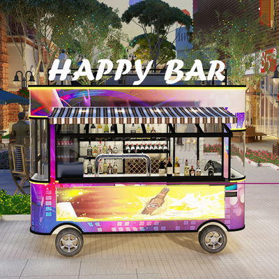 2022 Electric Mobile Wine Cocktail Drink Bar Van Truck Trailer Cart e personalizado