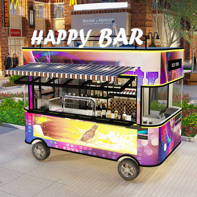 2022 Electric Mobile Wine Cocktail Drink Bar Van Truck Trailer Cart e personalizado