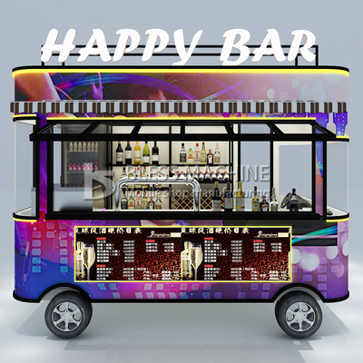 2022 Electric Mobile Wine Cocktail Drink Bar Van Truck Trailer Cart e personalizado