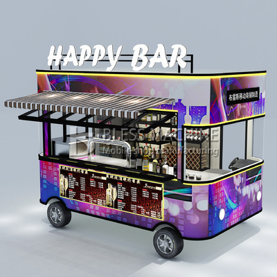 2022 Electric Mobile Wine Cocktail Drink Bar Van Truck Trailer Cart e personalizado