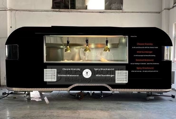2022 Electric Mobile Wine Cocktail Drink Bar Van Customizado Trilha de aço inoxidável