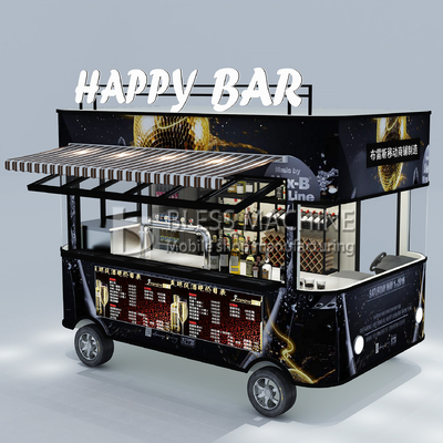 110v/220v Bar de bebidas de vinho elétrico móvel Van Carro de reboque para fazendas 2022