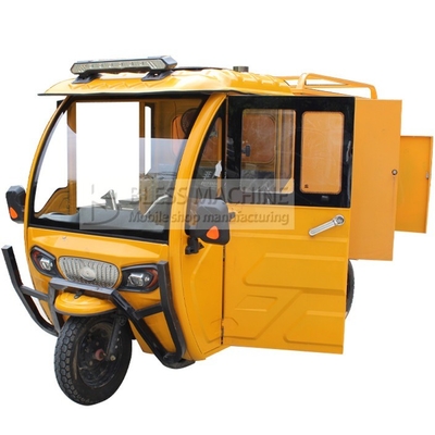 2022 Automóvel elétrico móvel Lavar Triciclo Pedicab Três rodas com garantia de comércio