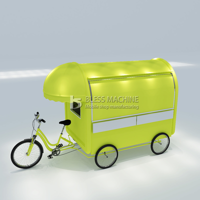 Multipurpose Mobile Fast Food Snack Beverage Pedal Bicicleta Triciclo para Snack Food 2022