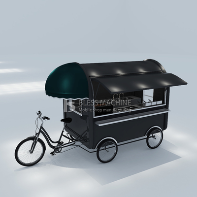 2022 Outlet Multipurpose Mobile Fast Food Snack Bebidas Bebidas Pedal Bicicleta Triciclo