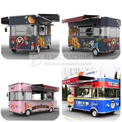 Outlet Multiuso Elétrico Móvel Vans de Varejo de Frutas Truck Quiosque para a Indústria de Bebidas