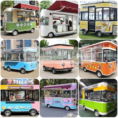 Outlet Multiuso Elétrico Móvel Vans de Varejo de Frutas Truck Quiosque para a Indústria de Bebidas