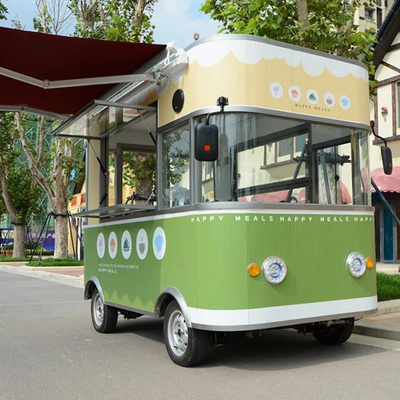 Carrinho móvel de quiosque elétrico de lanches e bebidas de restauração
