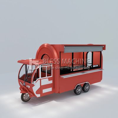 Triciclo elétrico móvel multiuso para fast food snack bebidas bebidas 40kms por hora