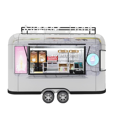 Outlet Mobile Sorvete Bebidas Alimentos Snack Van Trailer Boutique com capacidade de 1000kg