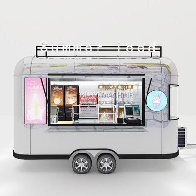 Outlet Mobile Sorvete Bebidas Alimentos Snack Van Trailer Boutique com capacidade de 1000kg