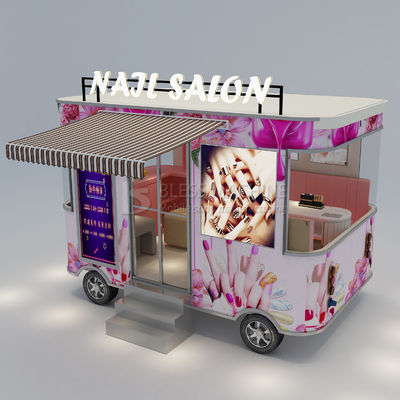 Salão de manicure móvel de unhas elétrico Carrinho de caminhão de reboque 2023 Chegada quente do outlet