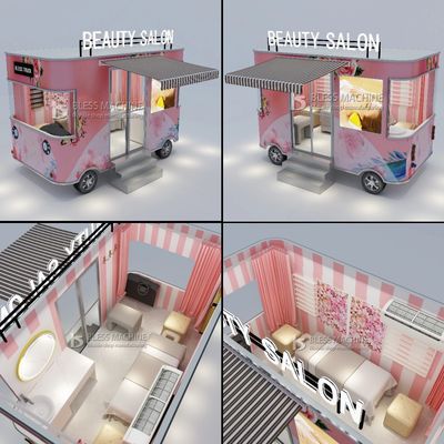 Salão de manicure móvel de unhas elétrico Carrinho de caminhão de reboque 2023 Chegada quente do outlet