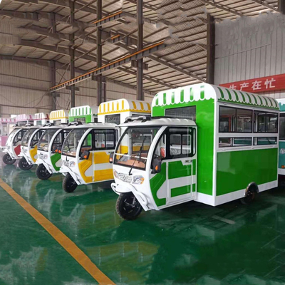 2023 Multipurpose Mobile Electric Fast Food Snack Tricycle Pedicab e Alimentado por Bateria