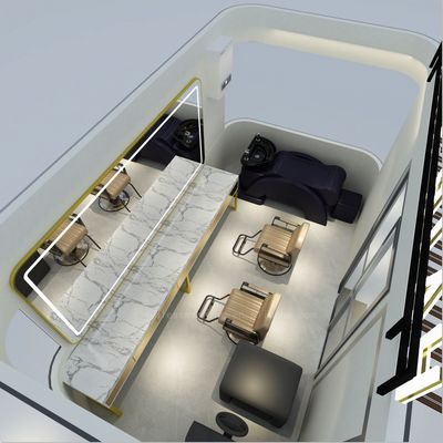 Voltagem 110v/220v Caminhão móvel eléctrico de barbearia com 3.0kw de potência e garantia de comércio