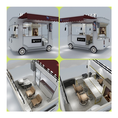 2023 Electric Mobile Hair Salon Barber Shop Van Truck Trailer Boutique Cart para casa