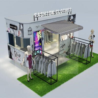 2022 Loja de roupas móveis elétricas Van Truck para roupas masculinas, femininas e infantis