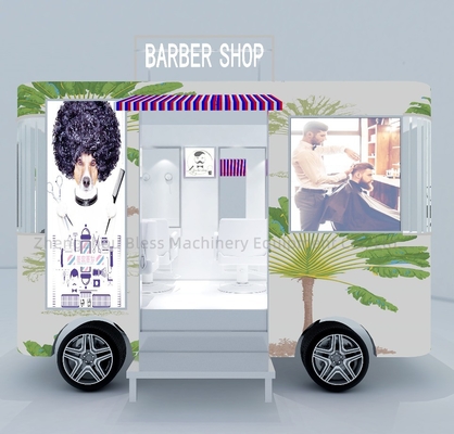 2022 Electric Mobile Barber Shop Haircut Salon Van Truck Maquinaria Função 40km por hora