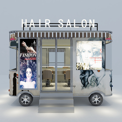 2022 Electric Mobile Barber Shop Haircut Salon Van Truck Maquinaria Função 40km por hora