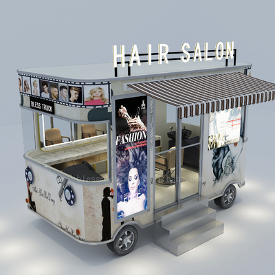 2022 Electric Mobile Barber Shop Haircut Salon Van Truck Maquinaria Função 40km por hora