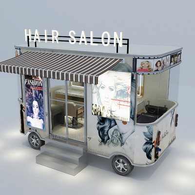 2022 Electric Mobile Barber Shop Haircut Salon Van Truck Maquinaria Função 40km por hora