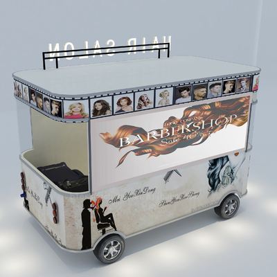 2022 Electric Mobile Barber Shop Haircut Salon Van Truck Maquinaria Função 40km por hora