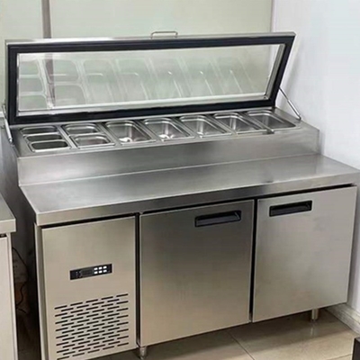 Refrigerador de mesa de salada de barras de pizza com baixo investimento