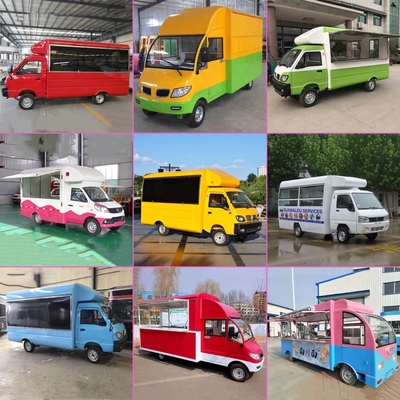Carrinha elétrica móvel multiuso perfeita para varejistas que precisam de fast food