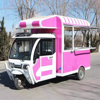 Triciclo elétrico móvel multiuso para lanches e bebidas de fast food Outlet 2023
